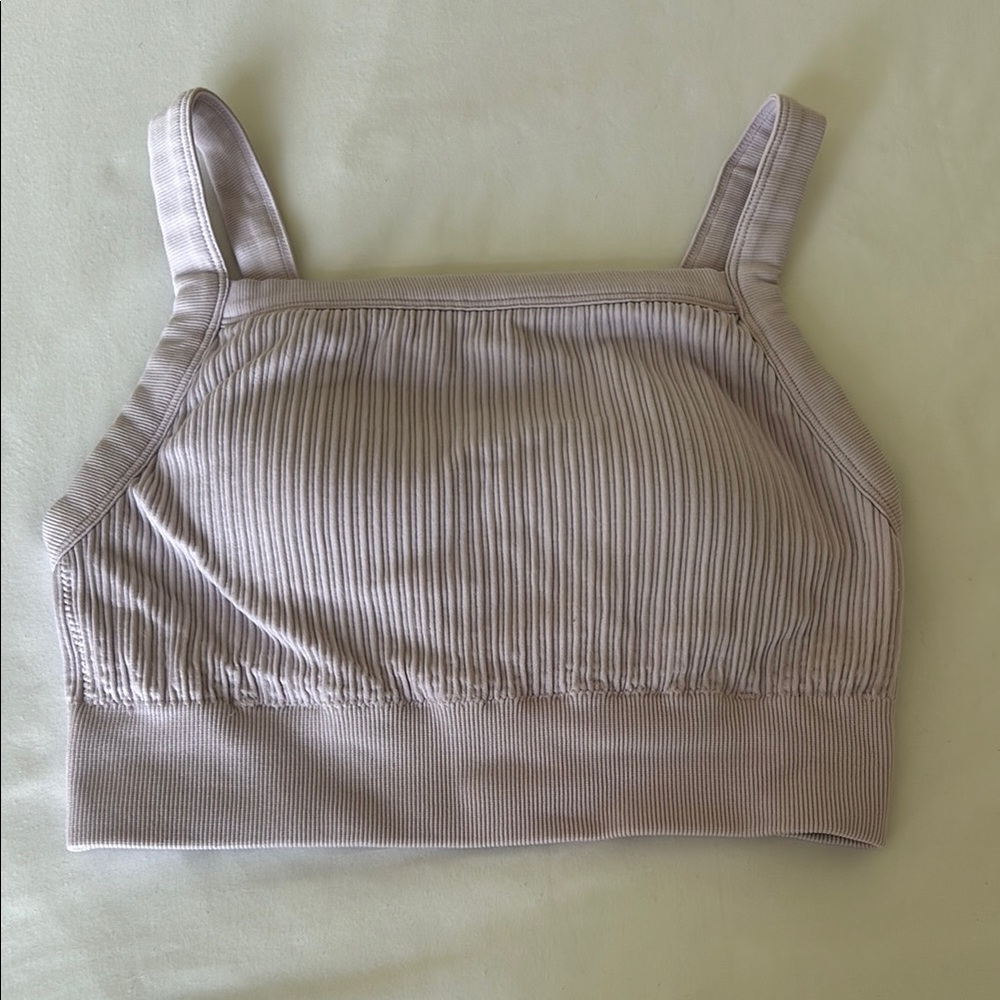 Ribbed Purple Women's Top